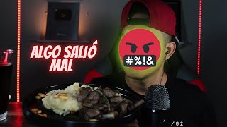 ASMR PERUANO COMIENDO LOMO SALTADO CON MAJADO DE YUCA [upl. by Litt]