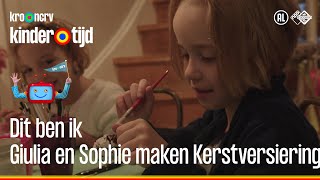 Giulia en Sophie maken een Kerstversiering Kindertijd KRONCRV [upl. by Lynea]