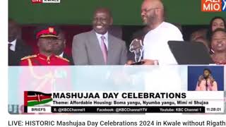 mashujaa day 2024 live stream ktn news [upl. by Nallak]