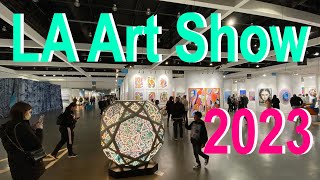 LA ART SHOW 2023 Walk Around POV 4K [upl. by Thurber476]