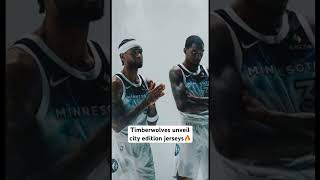 These Timberwolves cityedition jerseys are TOUGH🔥via Timberwolvesig nba timberwolves shorts [upl. by Aisilef]