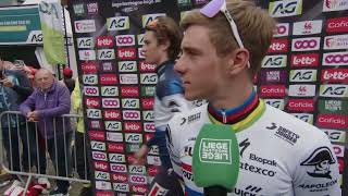 Remco Evenepoel  Interview before LiègeBastogneLiège 2023 [upl. by Giglio]