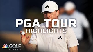 PGA Tour Highlights 2024 American Express Round 2  Golf Channel [upl. by Isidora]