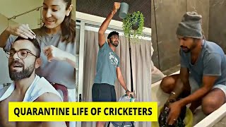 Quarantine Life of Cricketers ft Virat Kohli Shikhar Dhawan Rohit Sharma Yuzi Chahal KL Rahul [upl. by Aihsi]