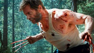 Wolverines Berserker Rage  Forest Fight Scene  Logan 2017 Movie Clip HD [upl. by Ordnagela]