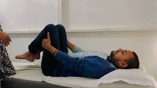 Williams flexion exercises to treat chronic disc bulge lumbar radiculopathy canal stenosisvideo [upl. by Bora]