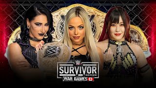 WWE 2K24  Liv Morgan vs Rhea Ripley vs Iyo Sky Full Match WWE Survivor Series 2024 [upl. by Sregor]