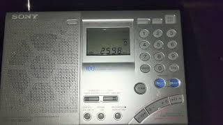 Canadian Coast Guard Radio 2598 kHz USB Mediumwave on Sony ICF7600GR using telescopic antenna [upl. by Aipmylo971]