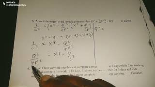 MATHS PAPER 2 KCSE 2023 THE SUBJECT OF A FORMULA [upl. by Rezeile]