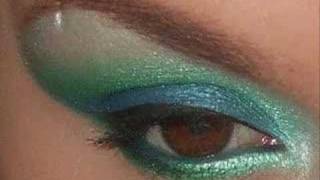 GREEN  BLUE LOOK MAKE UP TUTORIAL [upl. by Downs]