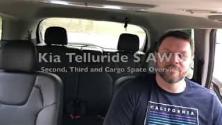 Kia Telluride S  Rear Seats and Cargo Space Overview [upl. by Elatsyrk988]