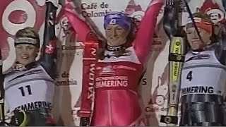 Janica Kostelić wins slalom Semmering 2000 [upl. by Eseekram]