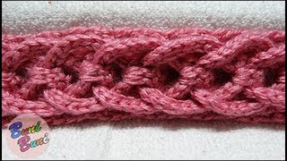 CROSETAT  BentitaHeadband pattern [upl. by Arretnahs]