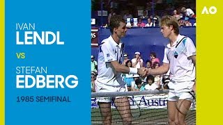 Ivan Lendl v Stefan Edberg  Australian Open 1985 Semifinal  AO Classics [upl. by Nudnarb]