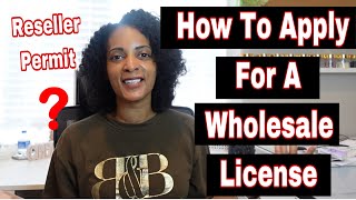 How to apply for a wholesale license Reseller Permit Step by Step Online Demo [upl. by Callie561]