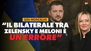 Gigi Moncalvo quotMeloni sbaglia a ricevere Zelensky in questo momentoquot [upl. by Arahat714]