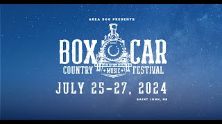 Boxcar Country Music Festival Lineup 2024 [upl. by Radnaxela]