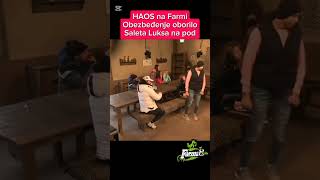 HAOS na Farmi 8  Obezbedjenje oborilo Saleta Luksa na pod [upl. by Theresita690]