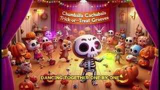 quotChumbala Cachumbala Skeleton Dance Trick or Treatquot Nursery Song with Lyrics [upl. by Ayrb]