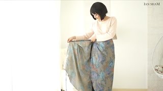 IANSHAMKL TUTORIAL  HOW TO WEAR INSTANT PAREO amp PEONY TOP [upl. by Netsirhk]