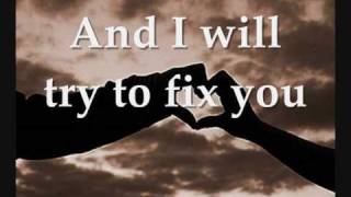 Coldplay  Fix You Lyrics [upl. by Ahseiyk168]