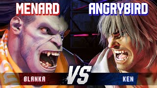 SF6 ▰ MENARD Blanka vs ANGRYBIRD Ken ▰ High Level Gameplay [upl. by Thirzi]