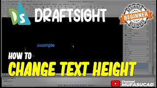 How To Change Text Height In Draftsight [upl. by Kaleb978]