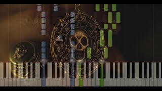 Klaus Badelt  The Medallion Calls from Pirates of the Caribbean 1 Synthesia Piano Tutorial [upl. by Shirley44]