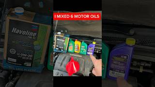 I MIXED 6 ENGINE OILS…Just to see what happens oilchange engineoil mechanic [upl. by Nesline766]