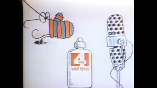 4Way Nasal Spray Animated Commercial 1975 [upl. by Yezdnil756]