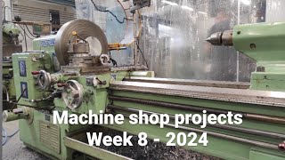 Projects from the machine shop week 8 2024  machining on lathe and milling machine [upl. by Enoj]