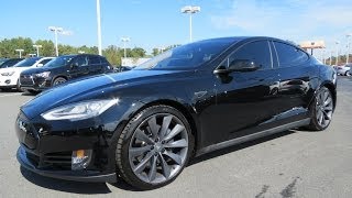 20122013 Tesla Model S 85kWh Performance Start Up Drive and In Depth Review [upl. by Wahkuna]