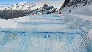 3 minutes of Ski Cross 🎿 with Lucrezia Fantelli Italian pro skier 🇮🇹 [upl. by Nalepka52]