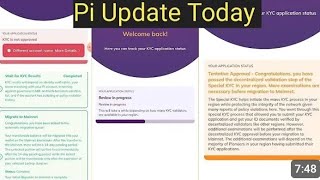 Pi Update Today Kyc Info Pi Network Kyc New Update Today [upl. by Enitselec]