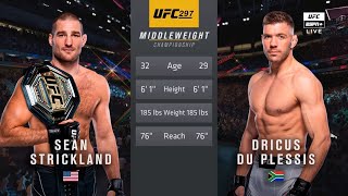 🔴 UFC 297 Sean Strickland vs Dricus Du Plessis  Full Fight amp Highlights  Middleweight Title Bout [upl. by Broome]