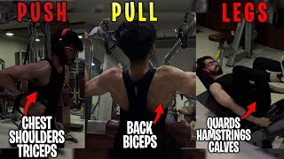 Mera Pura Workout Plan 💪😎PushPullLegs  6075 Hard vlog [upl. by Quin711]