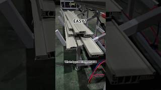 Its easy to make door framedoorframemachine pvcdoorframeproduction pvcwindowanddoorframemachine [upl. by Ennahs]