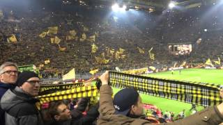 EL BVB Borussia Dortmund vs Liverpool Jürgen Klopp Fans singen youll never walk alone [upl. by Areik]