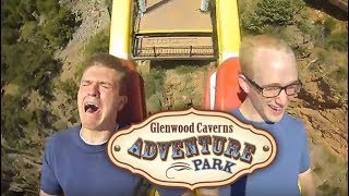 Screaming on the Giant Canyon Swing at Glenwood Caverns Adventure Park [upl. by Houlberg]