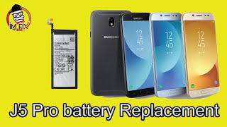 Samsung Galaxy J5pro SMJ530F Battery ReplacementBattery change [upl. by Caye]