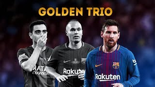 Xavi Iniesta amp Messi ● Golden Trio TIKI TAKA [upl. by Kiyohara]