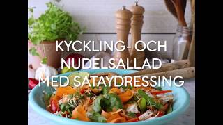 Kyckling och nudelsallad med sataydressing i samarbete med WW ViktVäktarna [upl. by Philly]