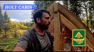 Wild Cabin Cathedral Build Ep 26 [upl. by Ecnirp]