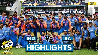 IND Vs SA Highlights India Win T20 World Cup 2024 Beat SA By 7 Runs Virat Kohli Retirement I Rohit [upl. by Yralam]