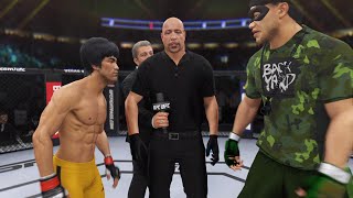 Bruce Lee vs Green Hornet  EA Sports UFC 4  Epic Fight 🔥🐲 [upl. by Netneuq]