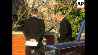 Royal family members attend funeral of Princess Margaret [upl. by Leuqim]