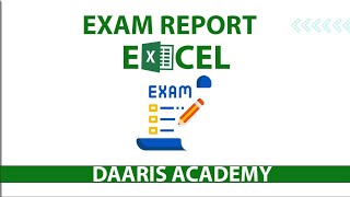 afsomali MsExcel Student Exam Report Barashada Computer ka [upl. by Pember970]