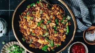 15Minute Pork Fried Rice Recipe 猪肉炒饭 [upl. by Penn]