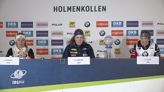 HOL19 Womens Mass Start Press Conference [upl. by Ajax795]