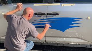 Installing Vinyl on a Car  Wet Method Tutorial [upl. by Myna169]